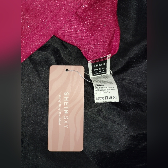 Shein Sparkle Red Dress - Picture 5 of 13